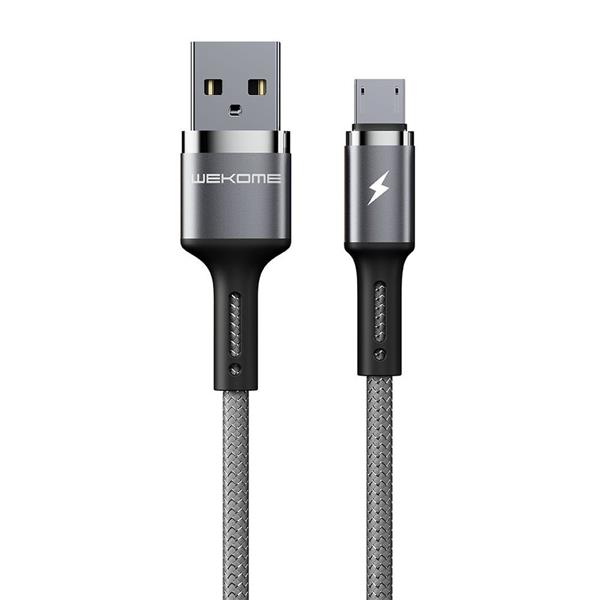 WK Design Kingkong kabel USB - Micro USB Power Delivery QuickCharge 3 A 1 m czarny (WDC-128m)-2186188