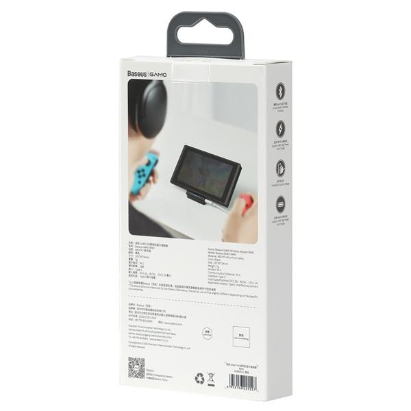 Baseus GAMO BA05 transmiter Bluetooth USB Typ C do konsoli Nintendo Switch czarny (NGBA05-01)-2160518