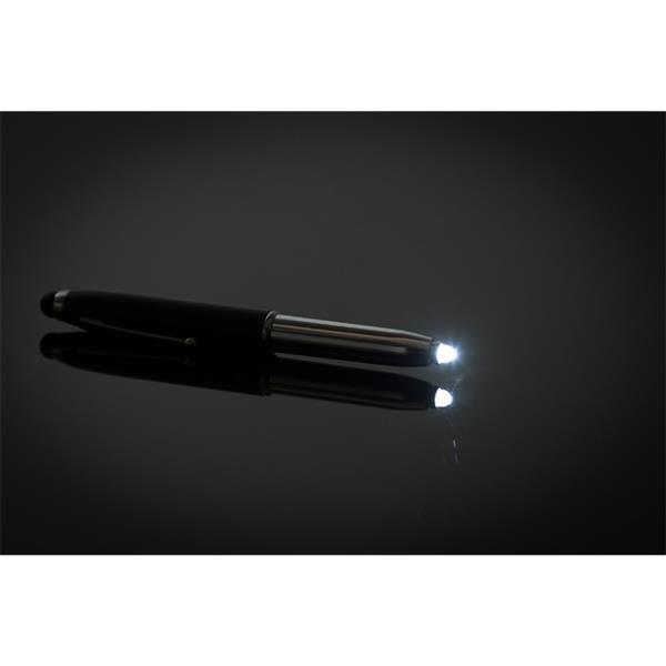Długopis – latarka LED Pen Light, czarny/srebrny-546923