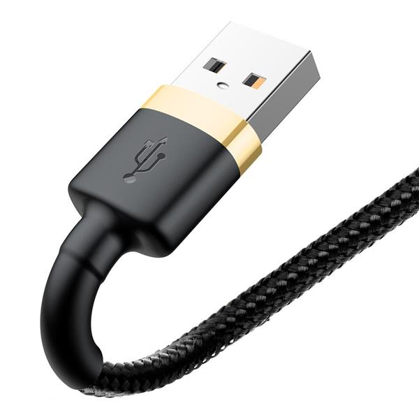 Baseus kabel Cafule USB - Lightning 1,0 m 2,4A złoto-czarny-2097525