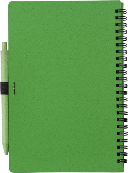 Notatnik ok. A5 ze słomy pszenicznej z długopisem-1961827