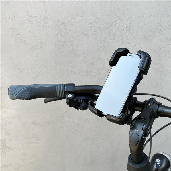 Wozinsky mocny uchwyt na telefon na kierownicę roweru, motocykla, hulajnogi czarny (WBHBK6)-2390603