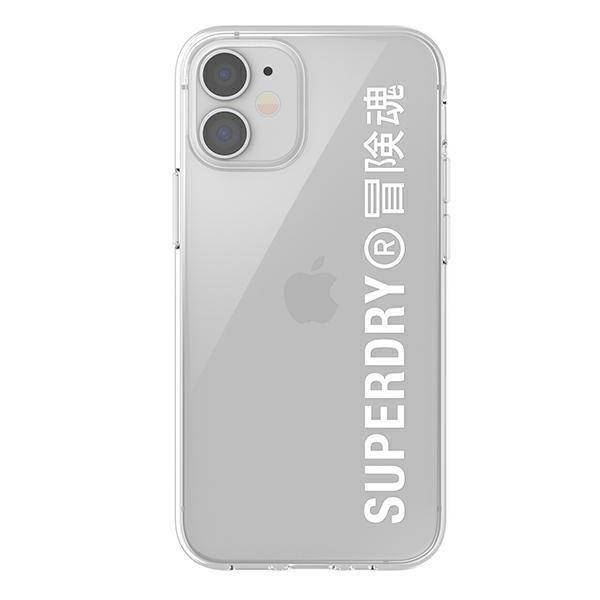 Etui SuperDry Snap na iPhone 12 mini Clear Case - białe 42593-2285054