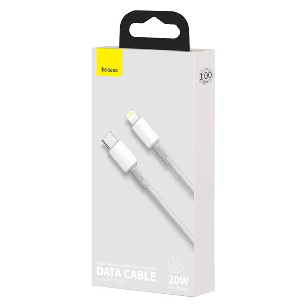 Baseus kabel High Density PD USB-C - Lightning 1,0 m biały 20W-2116092