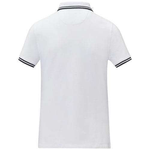 Damska koszulka polo Amarago z kontrastowymi paskami i krótkim rękawem-2337532