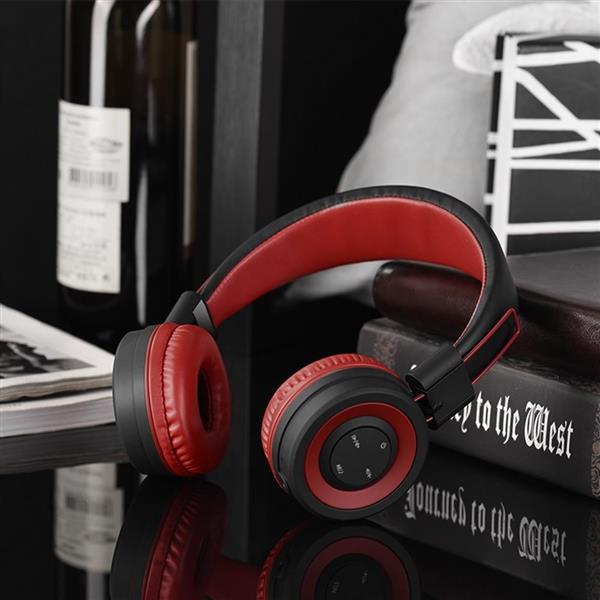 HOCO Słuchawki bluetooth W16 czerwone nauszne-1588455