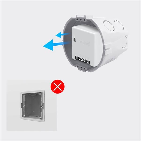 Sonoff MINI R2 WI-FI dopuszkowy przekaźnik przełącznik sterownik Wi-Fi do 10 A biały (M0802010010)-2187422