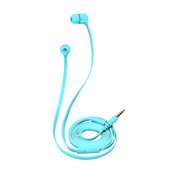 Trust słuchawki przewodowe douszne Duga neonowe niebieskie-1178131
