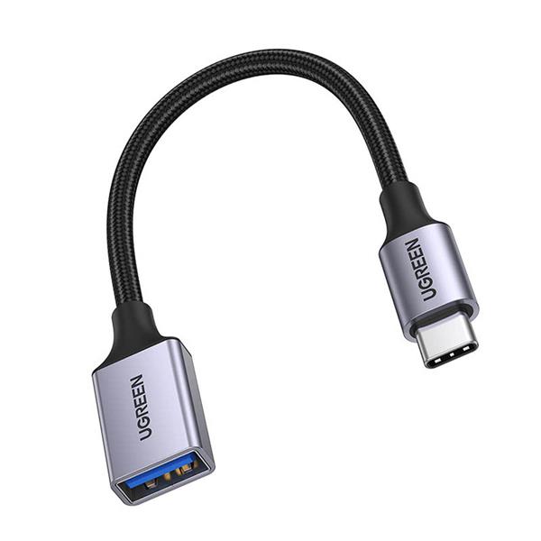 Ugreen kabel adapter przejściówka OTG USB-C (męski) - USB-A (żeński) 5Gb/s 0.15m czarny (US378)-3108549