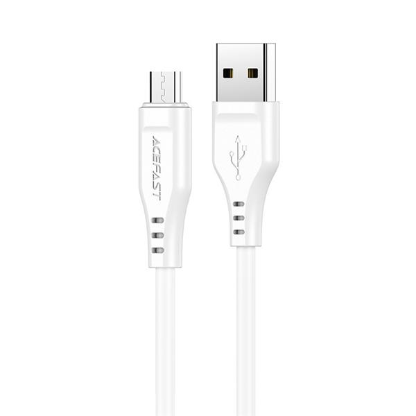 Acefast kabel USB - micro USB 1,2m, 2,4A biały (C3-09 white)-2270221