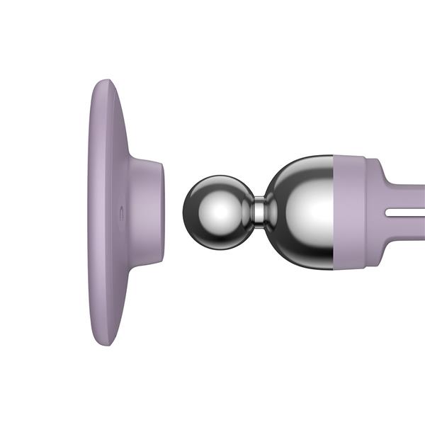 Baseus C01 samochodowy uchwyt magnetyczny do smartfona na kratkę wentylacyjną fioletowy (SUCC000105)-2409113