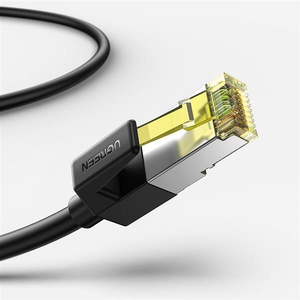 Ugreen przedłużacz kabel internetowy Ethernet RJ45 Cat 7 10000 Mbps / 10 Gbps 2 m czarny (NW148)-2183704