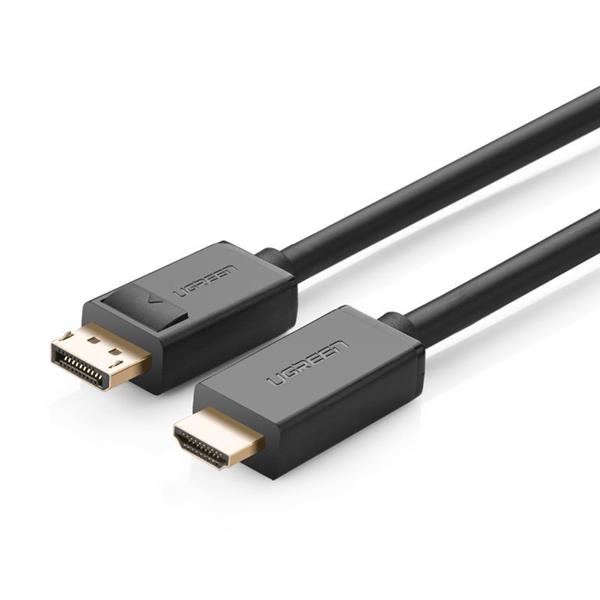 Ugreen jednokierunkowy kabel z DisplayPort na HDMI 4K 30 Hz 32 AWG 2 m czarny (DP101 10202)-2169658