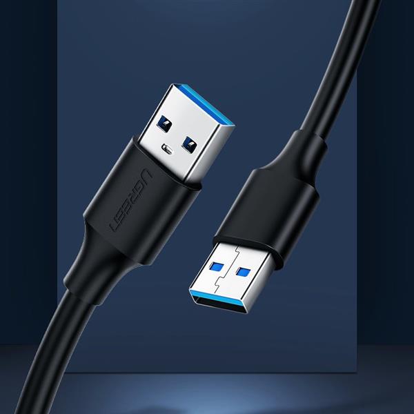 Ugreen kabel przewód USB 2.0 (męski) - USB 2.0 (męski) 0,5 m czarny (US128 10308)-2164851