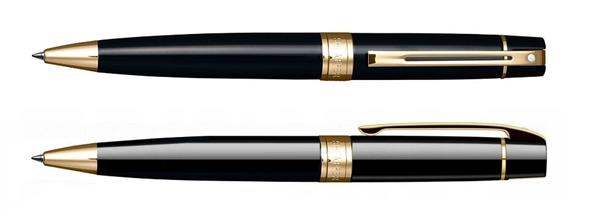 9325 Długopis Sheaffer kolekcja 300, czarny, wykończenia w kolorze złotym-3039555