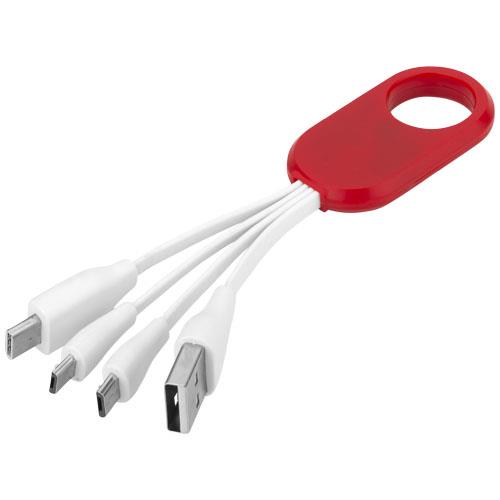 Kabel do ładowania z końcówką USB typu C 4w1 Troup-2314514