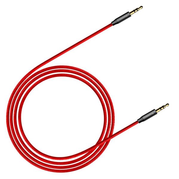 Baseus kabel audio Yiven M30 jack 3,5 mm - jack 3,5 mm 1,0 m czerwono-czarny-2081396