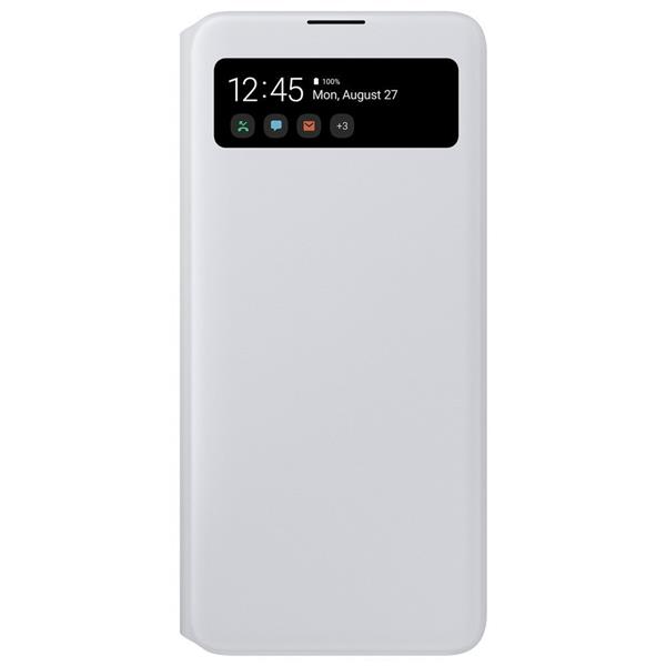 Samsung S View Wallet etui kabura bookcase z inteligentną klapką okienkiem Samsung Galaxy A71 biały (EF-EA715PWEGEU)-2151924