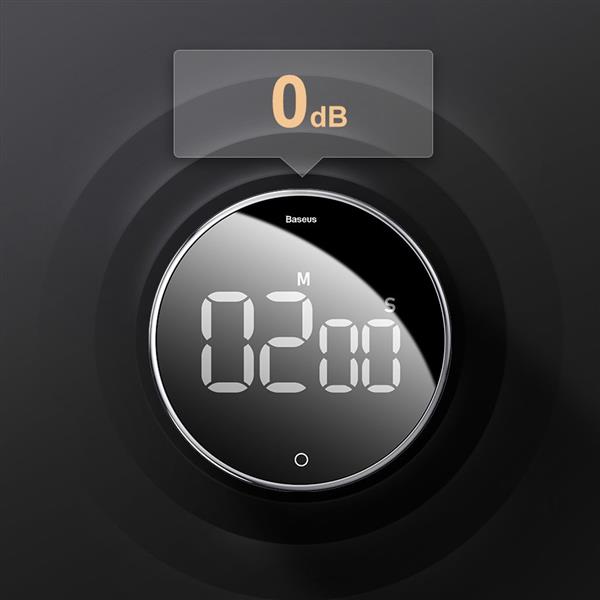 Baseus Heyo obrotowy minutnik czasomierz elektroniczny timer czarny (ACDJS-01)-2149181