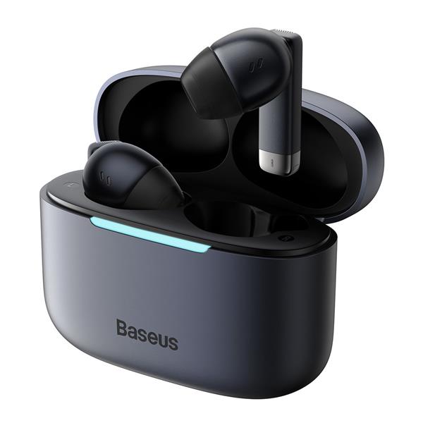 Baseus dokanałowe bezprzewodowe słuchawki TWS Bluetooth 5.3 czarne (Bowie E9)-2382289