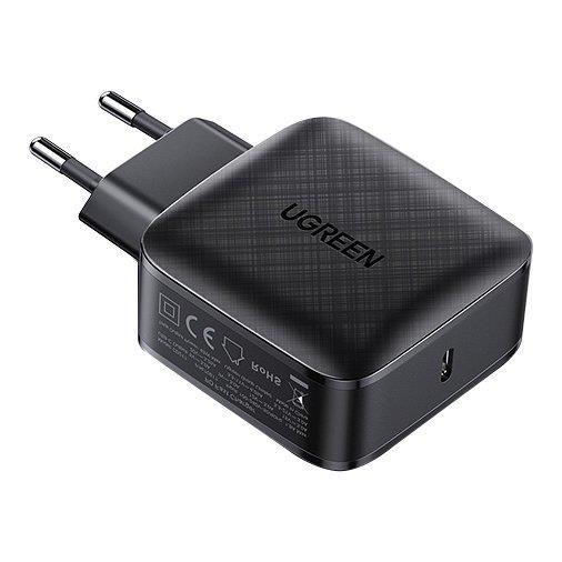 Ugreen szybka ładowarka sieciowa GaN 65W USB Typ C Quick Charge 3.0 Power Delivery (azotek galu) czarny (CD217 70817)-2209454