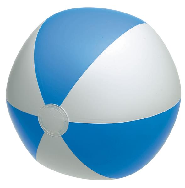 Nadmuchiwana piłka plażowa ATLANTIC, biały, niebieski-2305346