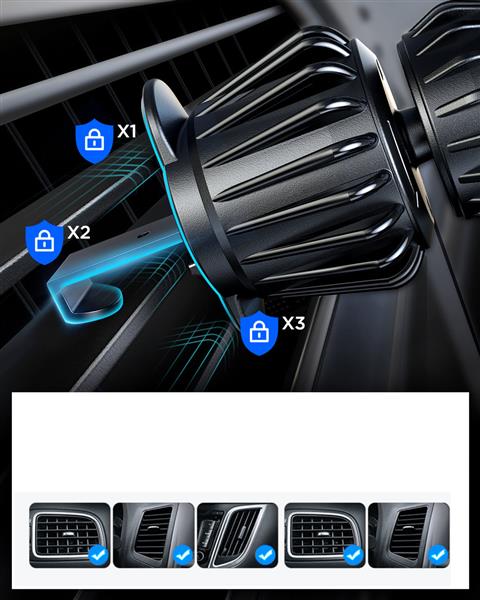 Magnetyczny uchwyt samochodowy do iPhone z MagSafe Joyroom JR-ZS355 - czarny-3123708