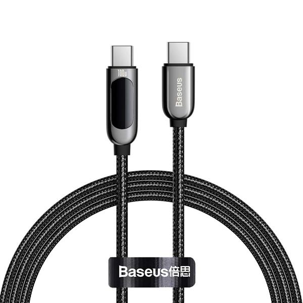 Baseus kabel Display PD USB-C - USB-C 1,0 m czarny 100W-2067658