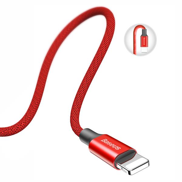 Baseus kabel Yiven USB - Lightning 1,2 m 2A czerwony-2044404