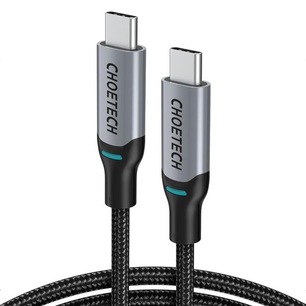 Choetech 2x kabel przewód USB Typ C - USB Typ C Power Delivery 100W 5A 1,8m czarny (MIX00073)-2247038
