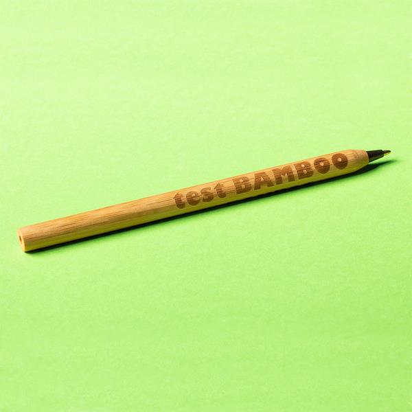 Długopis bambusowy Chavez, czarny-1622746