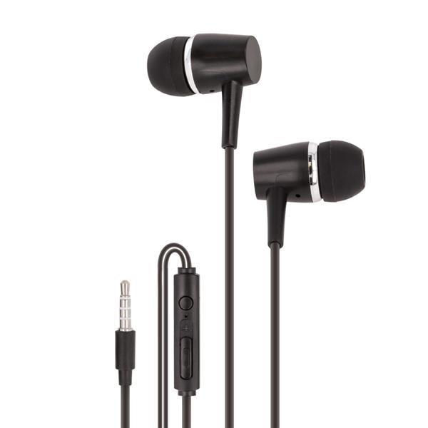 Maxlife słuchawki przewodowe MXEP-02 dokanałowe jack 3,5mm czarne-2105284