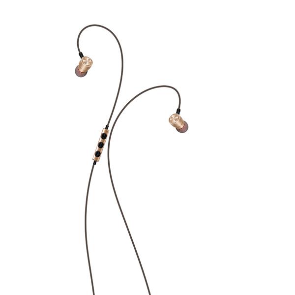 XO Słuchawki przewodowe S9 jack 3,5mm złote-1566914