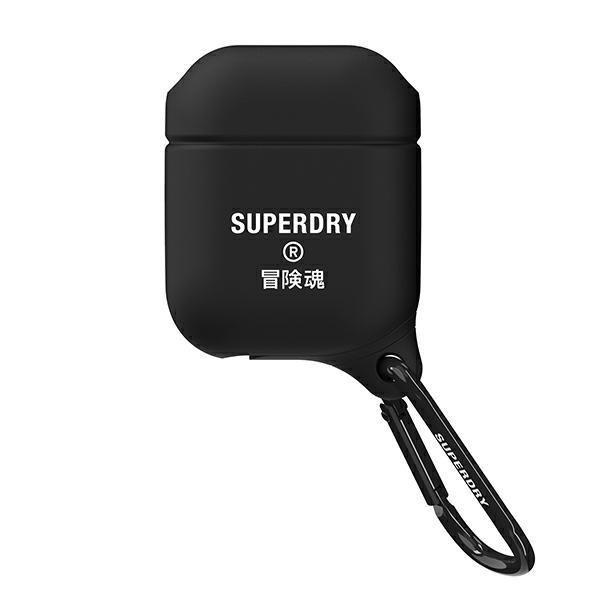 SuperDry AirPods Cover Waterproof czarny /black 41692-2284954