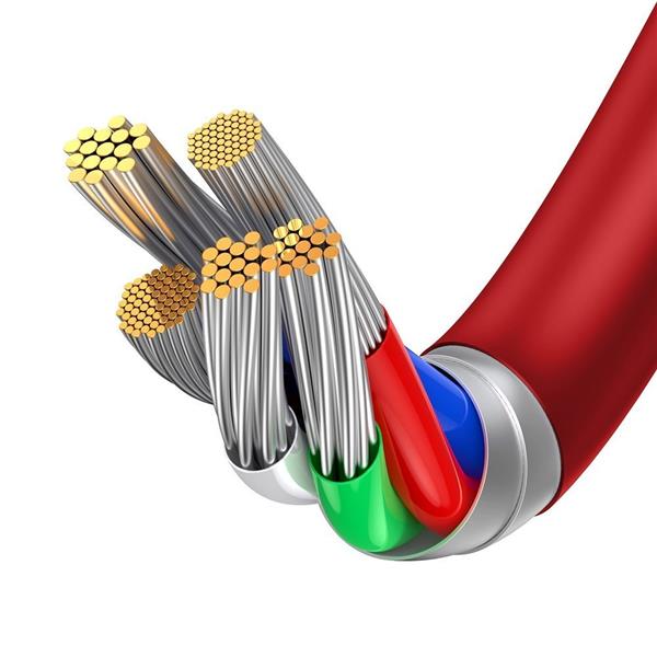 Baseus Superior kabel USB Typ C - Lightning do szybkiego ładowania Power Delivery 20 W 1 m czerwony (CATLYS-A09)-2194011