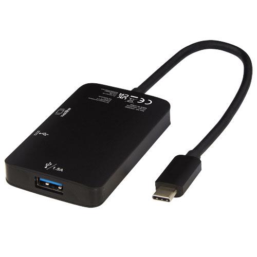 Aluminiowy adapter multimedialny typu C (USB-A/Type-C/HDMI) ADAPT-2336136