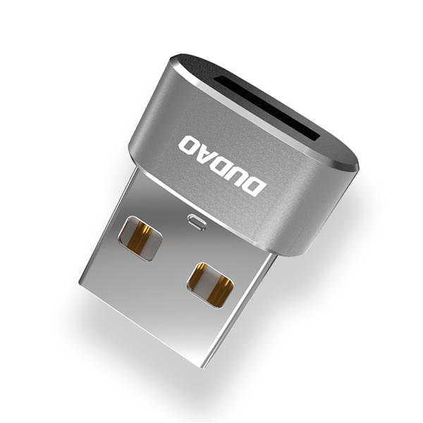 Dudao adapter przejściówka ze złącza USB Type-C na USB czarny (L16AC black)-2149761
