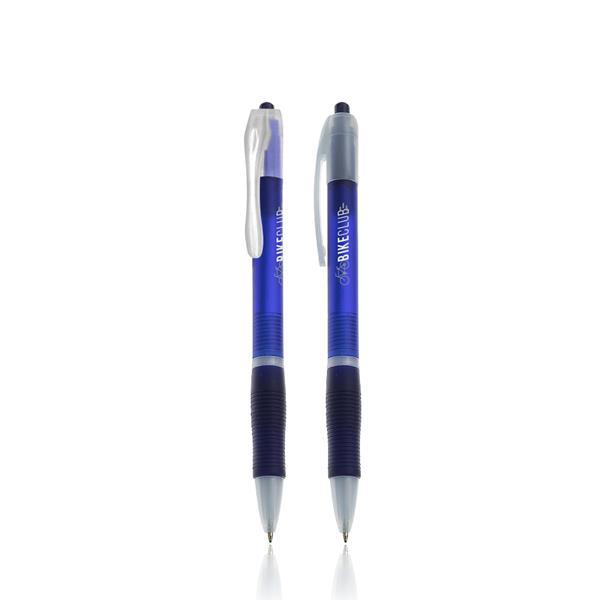 Długopis plastikowy z ergonomicznym uchwytem-1917443