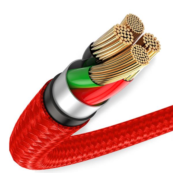 Baseus kabel Halo USB - Lightning 0,5 m 2,4A czerwony-2096138