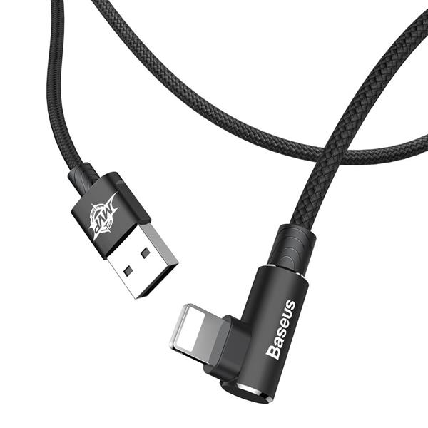 Baseus kabel MVP Elbow USB - Lightning 1,0 m 2A czarny-2105832