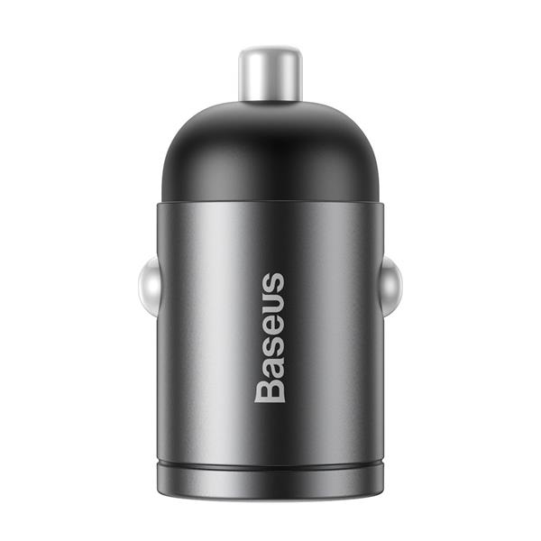 Baseus Tiny Star mini inteligentna ładowarka samochodowa USB 30W Quick Charge 3.0 szary (VCHX-A0G)-2145298
