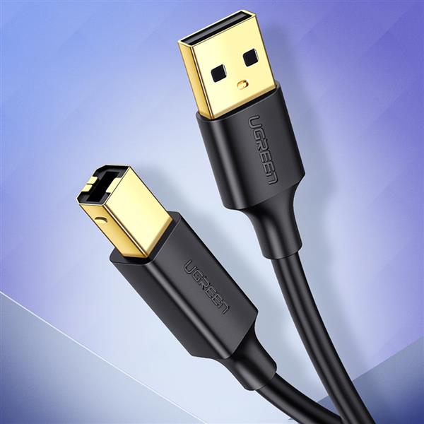 Ugreen kabel USB Typ B do drukarki (męski) - USB 2.0 (męski) 480 Mbps 1 m czarny (US135 20846)-2295900