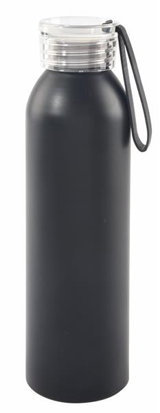 Aluminiowa butelka LOOPED, czarny-2304010