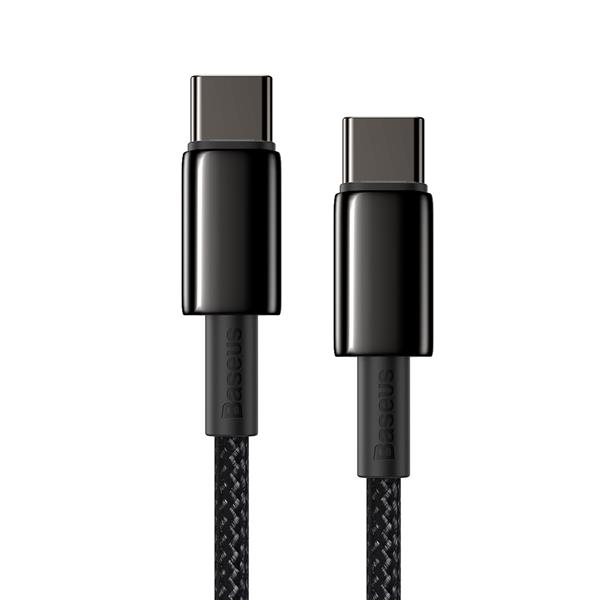 Baseus kabel Tungsten PD USB-C - USB-C 1,0 m czarny 100W-2116096