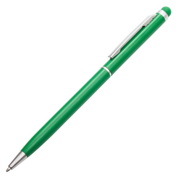 Długopis aluminiowy Touch Tip, zielony-2011911
