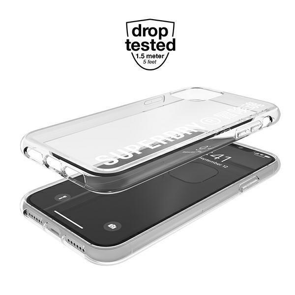 Etui SuperDry Snap na iPhone 11 Clear Case biały /white 41578-2285038