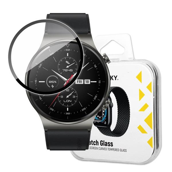 Wozinsky Watch Glass hybrydowe szkło do Huawei Watch GT 2 42 mm czarny-2395398