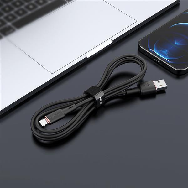 Acefast kabel MFI USB - Lightning 1,2m, 2,4A czarny (C2-02 black)-2270006