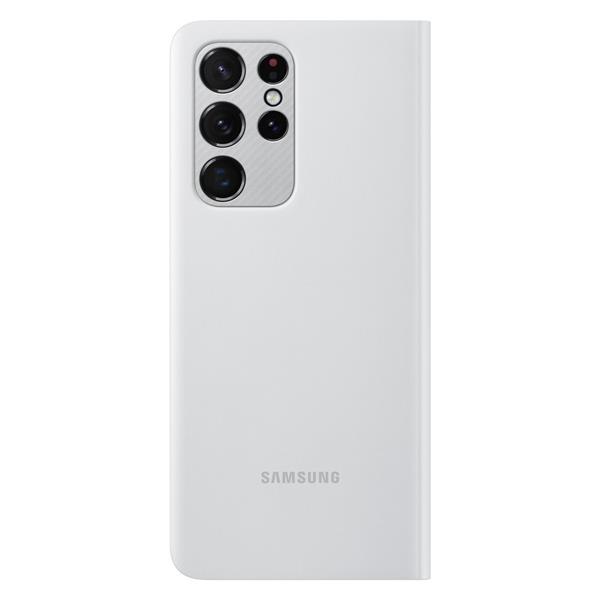 Samsung Smart Clear View Standing Cover futerał antybakteryjne etui z inteligentną klapką Samsung Galaxy S21 Ultra 5G szary (EF-ZG998CJEGEE)-2186070
