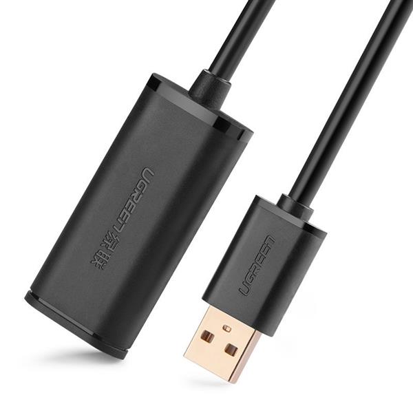 Ugreen kabel aktywny przedłużacz USB 2.0 480 Mbps 5 m czarny (US121 10319)-2169752